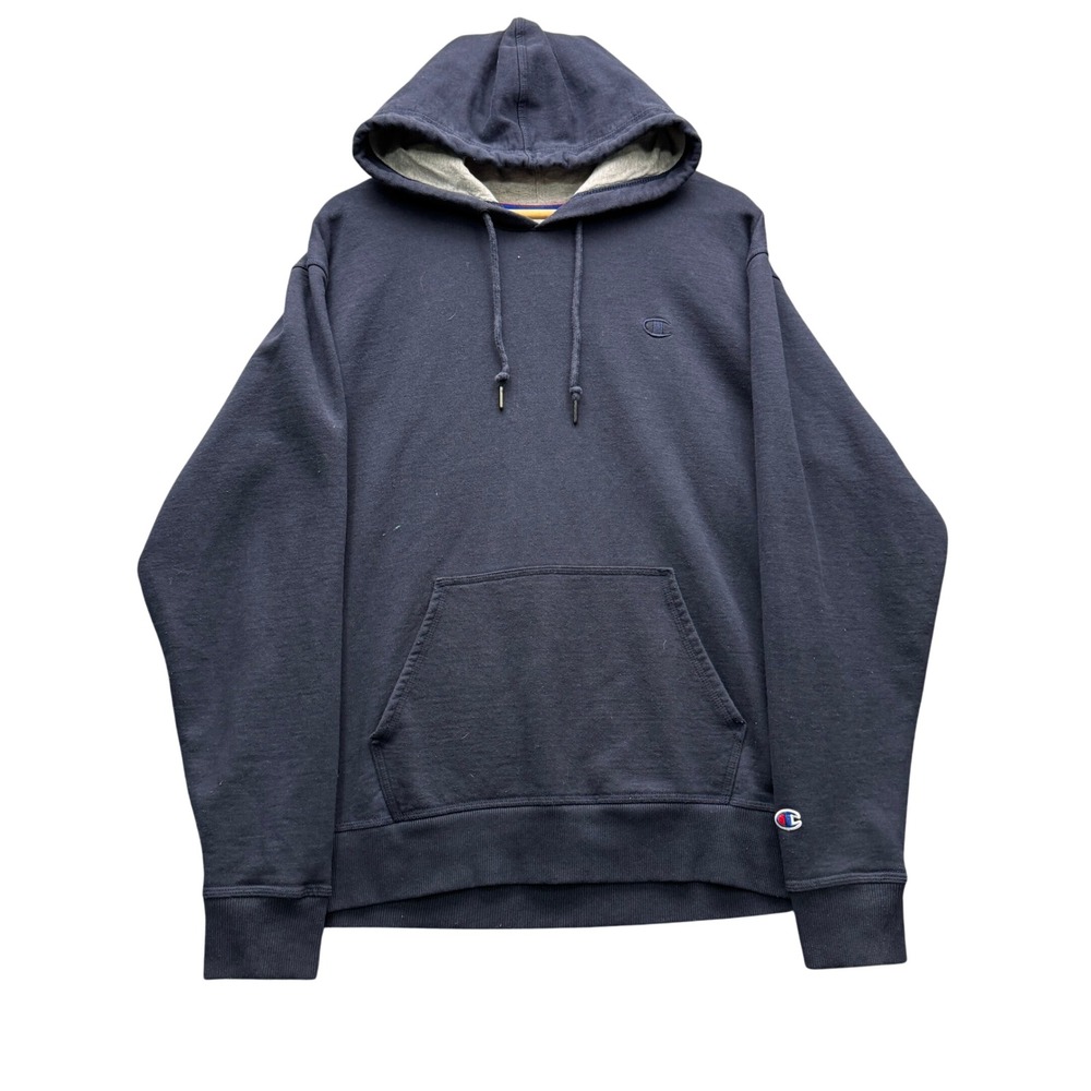 Champion Authentic Athleticwear Hoodie Mens Large Navy Blue Long Sleeve Fleece
